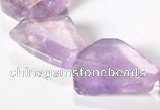 CNA16 15*27mm freeform A- grade natural amethyst beads Wholesale