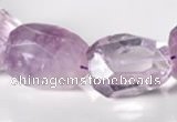 CNA17 15*28mm freeform A- grade natural amethyst beads Wholesale