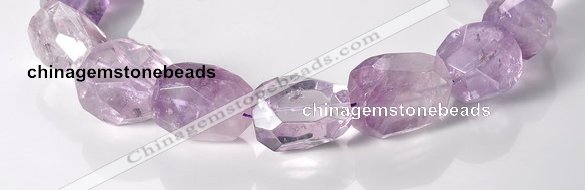 CNA17 15*28mm freeform A- grade natural amethyst beads Wholesale