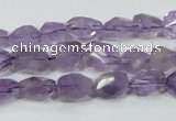 CNA200 15.5 inches 8*14mm faceted nugget natural amethyst beads