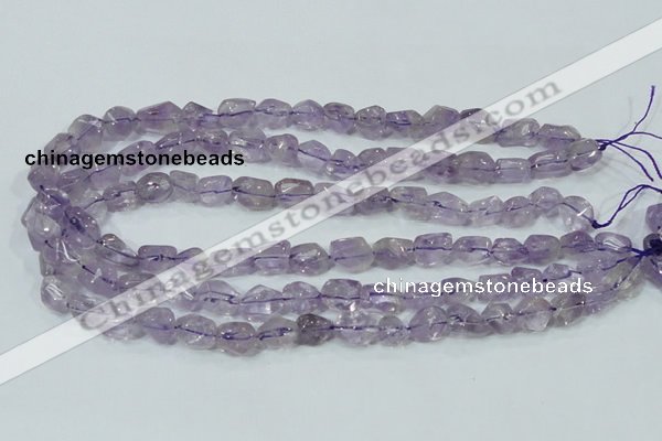 CNA201 15.5 inches 10*14mm faceted nugget natural amethyst beads