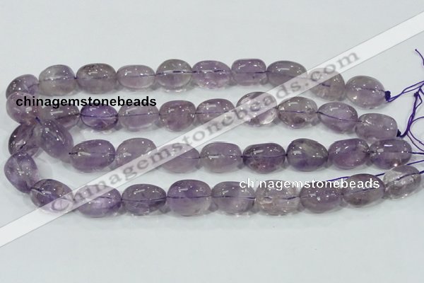 CNA203 15.5 inches 14*20mm nugget natural amethyst beads