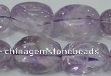 CNA204 15.5 inches 18*25mm nugget natural amethyst beads