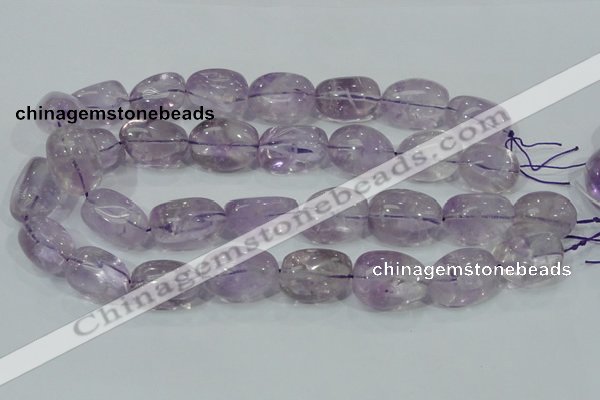 CNA204 15.5 inches 18*25mm nugget natural amethyst beads