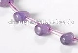 CNA23 6*9mm teardrop A+ grade natural amethyst beads Wholesale