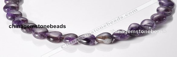 CNA26 14*14mm heart AB- grade natural amethyst beads Wholesale