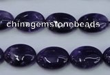 CNA275 15.5 inches 12*16mm oval natural amethyst beads wholesale