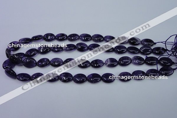 CNA275 15.5 inches 12*16mm oval natural amethyst beads wholesale