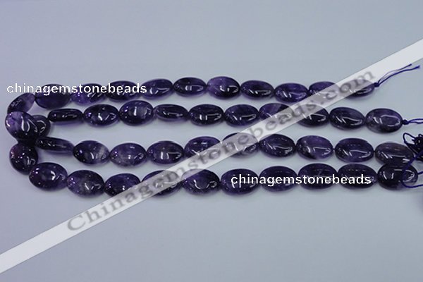 CNA276 15.5 inches 13*18mm oval natural amethyst beads wholesale