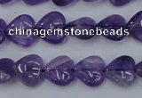 CNA282 15.5 inches 12*12mm heart natural amethyst beads wholesale