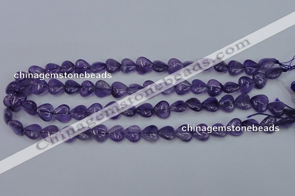 CNA282 15.5 inches 12*12mm heart natural amethyst beads wholesale