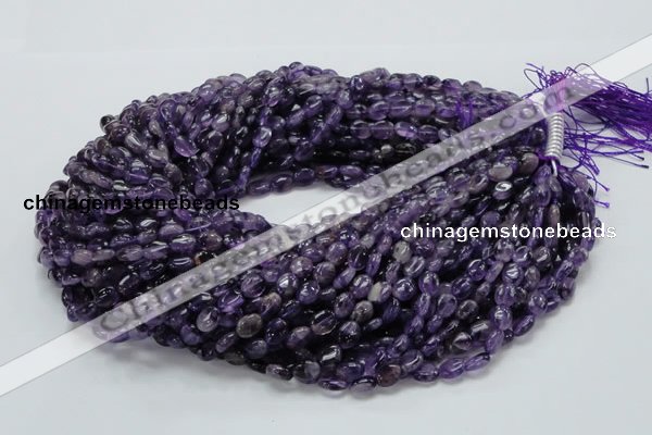 CNA30 15.5 inches 7*9mm oval grade A natural amethyst beads