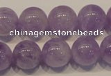 CNA303 15.5 inches 14mm round natural lavender amethyst beads