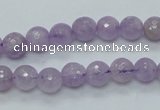 CNA310 15.5 inches 8mm faceted round natural lavender amethyst beads