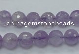 CNA311 15.5 inches 10mm faceted round natural lavender amethyst beads