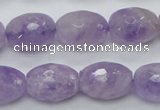 CNA316 15.5 inches 13*18mm faceted rice natural lavender amethyst beads