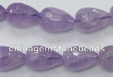 CNA318 15.5 inches 12*16mm faceted teardrop natural lavender amethyst beads