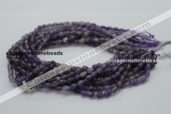 CNA32 15.5 inches 6*9mm teardrop grade A natural amethyst beads