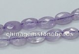 CNA328 15.5 inches 8*12mm faceted oval natural lavender amethyst beads