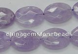 CNA331 15.5 inches 15*20mm faceted oval natural lavender amethyst beads