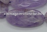 CNA335 15.5 inches 20*40mm faceted oval natural lavender amethyst beads