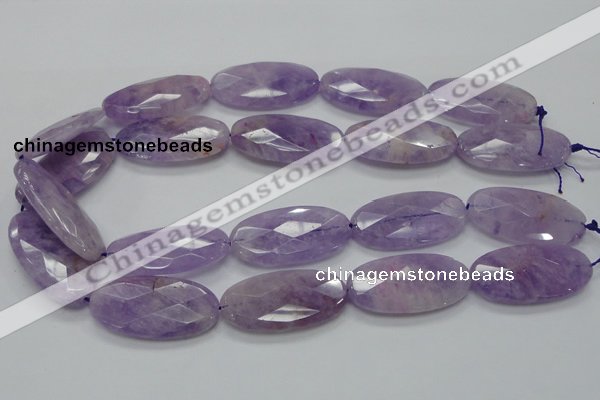 CNA335 15.5 inches 20*40mm faceted oval natural lavender amethyst beads