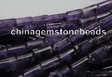 CNA34 15.5 inches 6*10mm column grade A natural amethyst beads