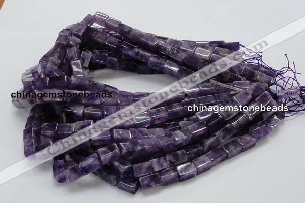 CNA36 15.5 inches 8*12mm cuboid grade AB natural amethyst beads