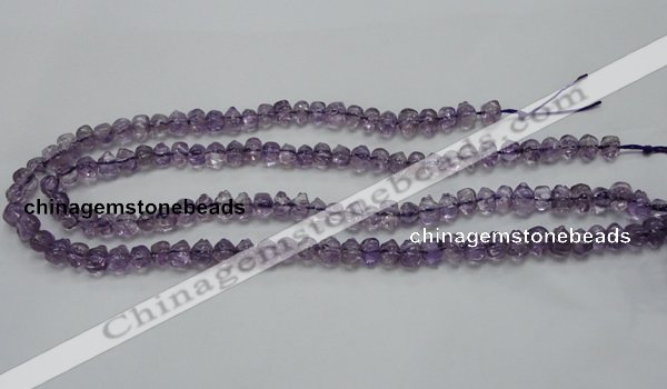 CNA39 15.5 inches 6*9mm pig-shaped grade A natural amethyst beads