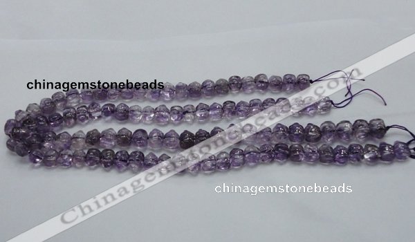 CNA40 15.5 inches 8*11mm pig-shaped grade A natural amethyst beads