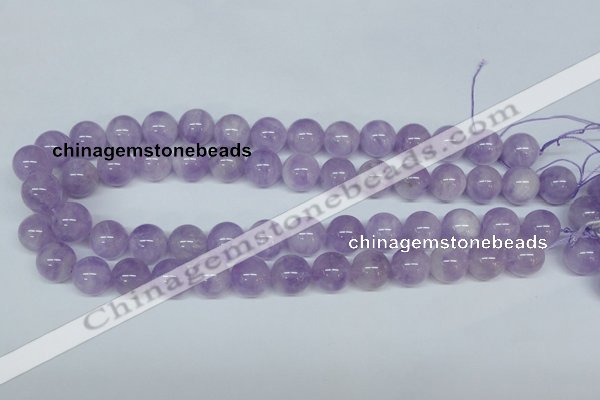 CNA404 15.5 inches 14mm round natural lavender amethyst beads