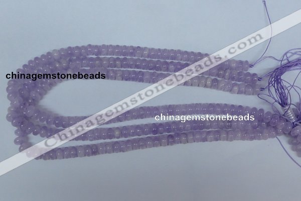 CNA408 15.5 inches 5*8mm rondelle natural lavender amethyst beads