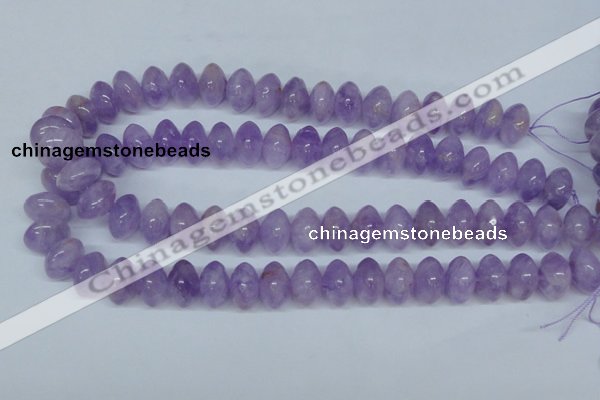 CNA409 15.5 inches 10*16mm rondelle natural lavender amethyst beads