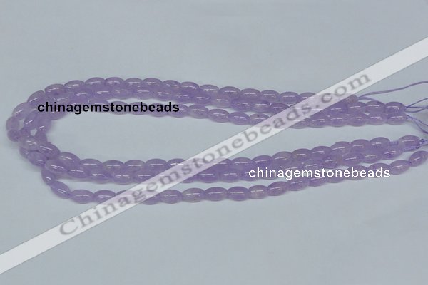 CNA410 15.5 inches 6*10mm rice natural lavender amethyst beads