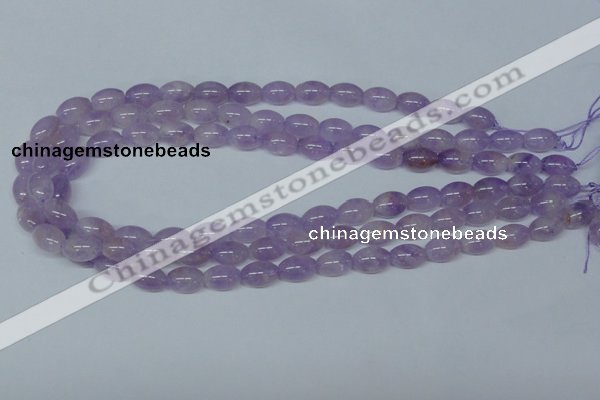 CNA411 15.5 inches 8*12mm rice natural lavender amethyst beads