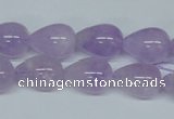 CNA417 15.5 inches 10*14mm teardrop natural lavender amethyst beads