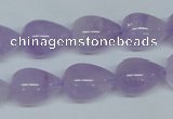 CNA418 15.5 inches 12*16mm teardrop natural lavender amethyst beads