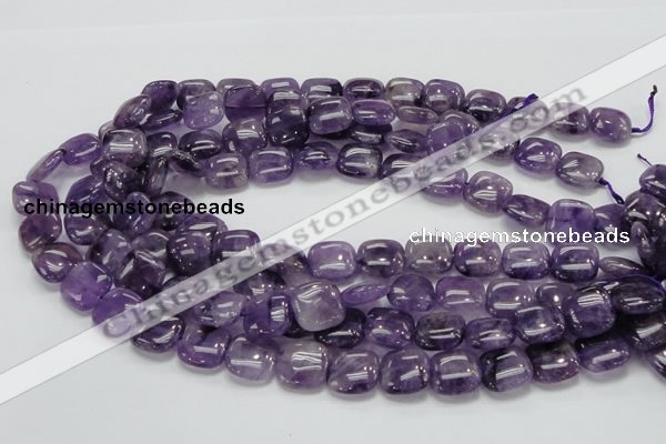 CNA42 15.5 inches 15*15mm square grade A natural amethyst beads