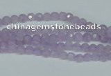 CNA420 15.5 inches 4mm faceted round natural lavender amethyst beads