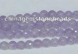 CNA421 15.5 inches 6mm faceted round natural lavender amethyst beads