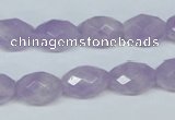 CNA429 10*14mm faceted rice natural lavender amethyst beads