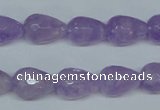 CNA430 10*14mm faceted teardrop natural lavender amethyst beads