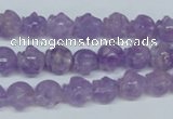 CNA432 15.5 inches 10*10mm skull shape natural lavender amethyst beads