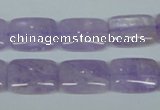 CNA440 15.5 inches 13*18mm rectangle natural lavender amethyst beads