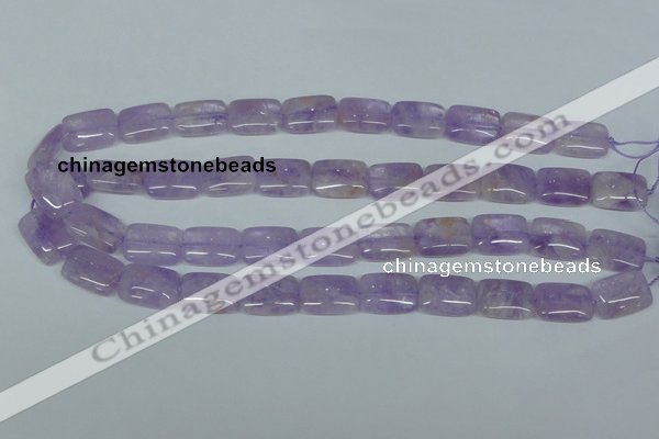 CNA440 15.5 inches 13*18mm rectangle natural lavender amethyst beads