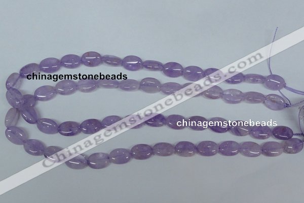 CNA443 15.5 inches 10*12mm oval natural lavender amethyst beads