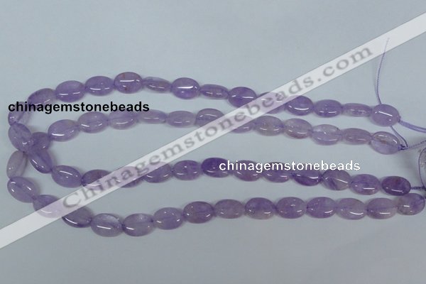 CNA444 15.5 inches 10*14mm oval natural lavender amethyst beads