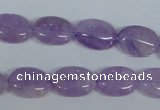 CNA445 15.5 inches 12*16mm oval natural lavender amethyst beads