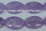 CNA449 15.5 inches 18*25mm oval natural lavender amethyst beads