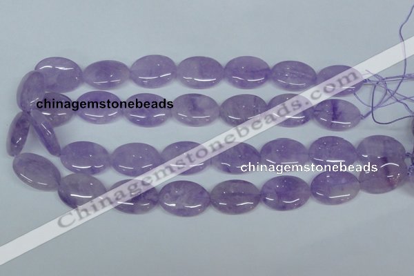 CNA449 15.5 inches 18*25mm oval natural lavender amethyst beads